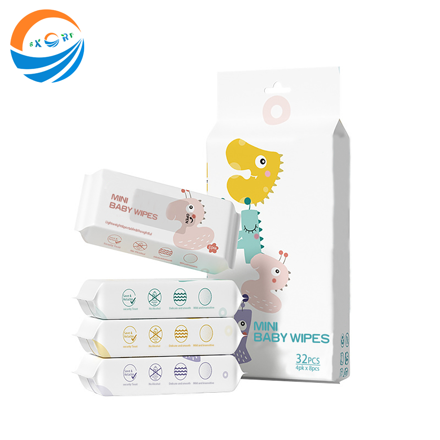 Organic Bamboo Wet Wipes - Eco-Friendly, Portable, 10 Pack