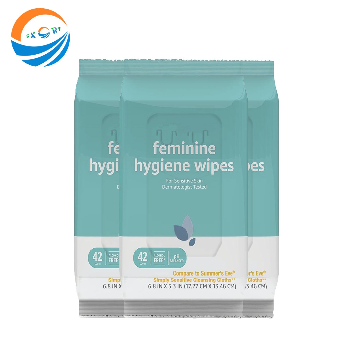 Eco Bamboo Feminine Wipes - 42pcs, pH Balanced & Natural